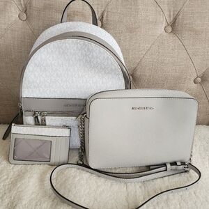Michael kors backpack crossbody and coin pouch